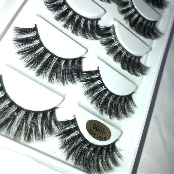 2 PACK of 5 pairs of faux mink false lashes - Picture 2 of 3